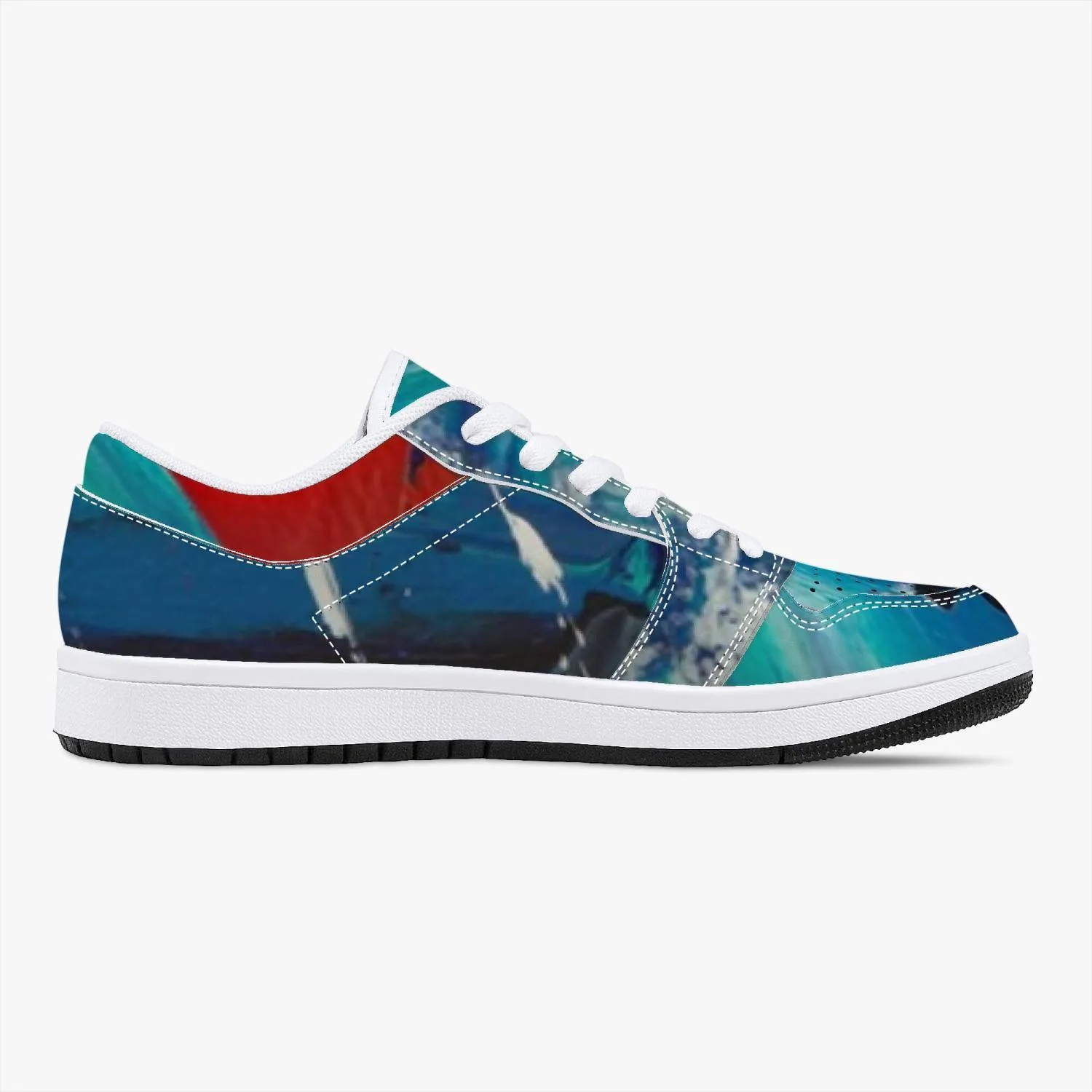 ODCI Designer Leather Sneakers - White/Black