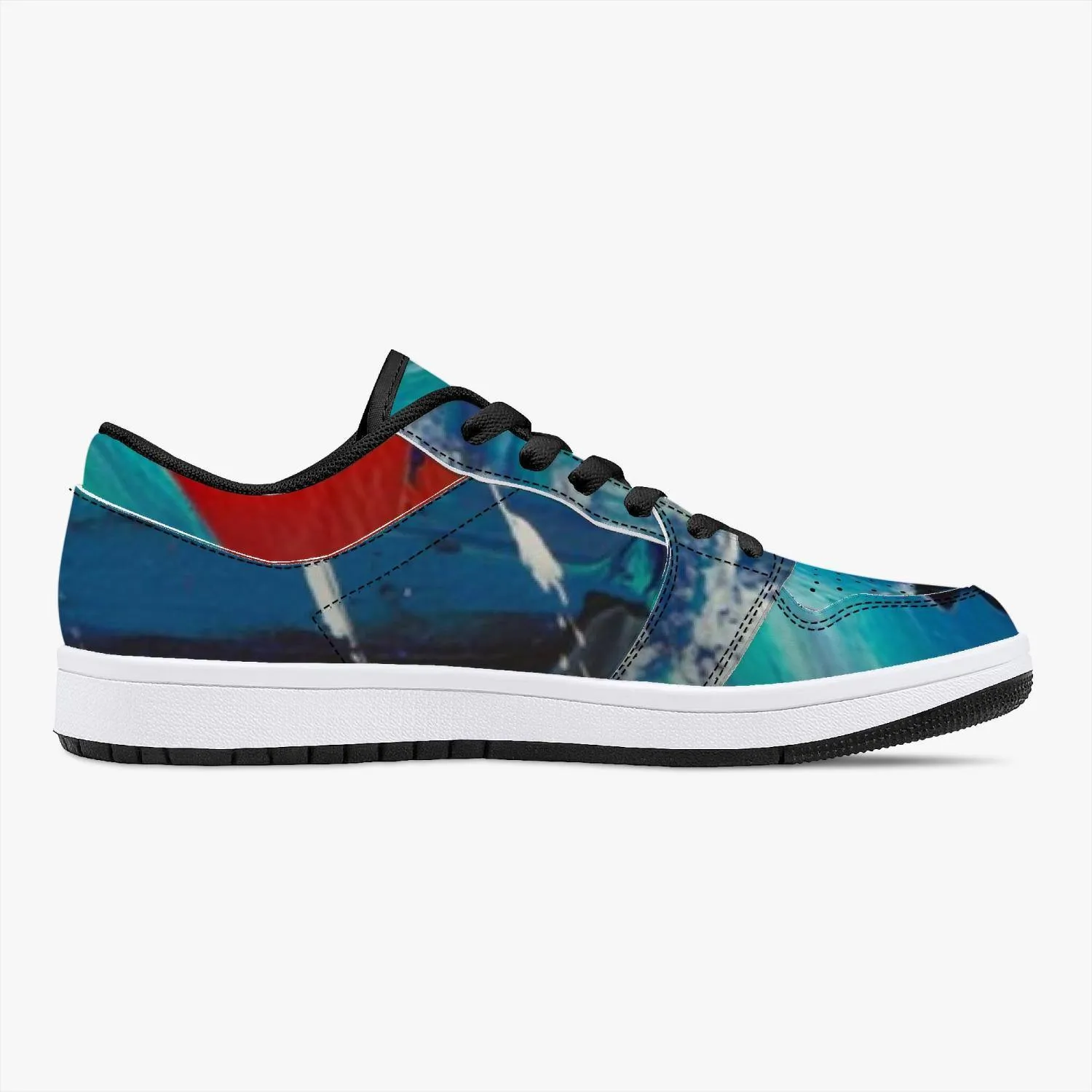 ODCI Designer Leather Sneakers - White/Black