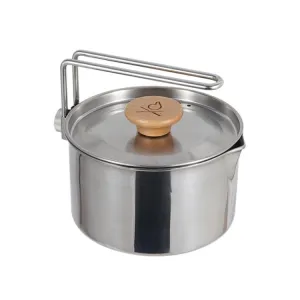 Outdoor Multifunctional 304 Stainless Steel Burning Kettle(1L)
