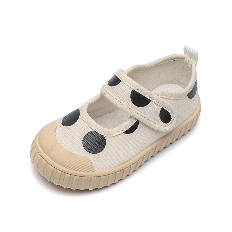 Polka Dot Canvas Casual Shoes