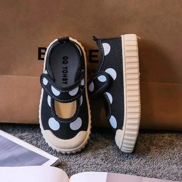 Polka Dot Canvas Casual Shoes