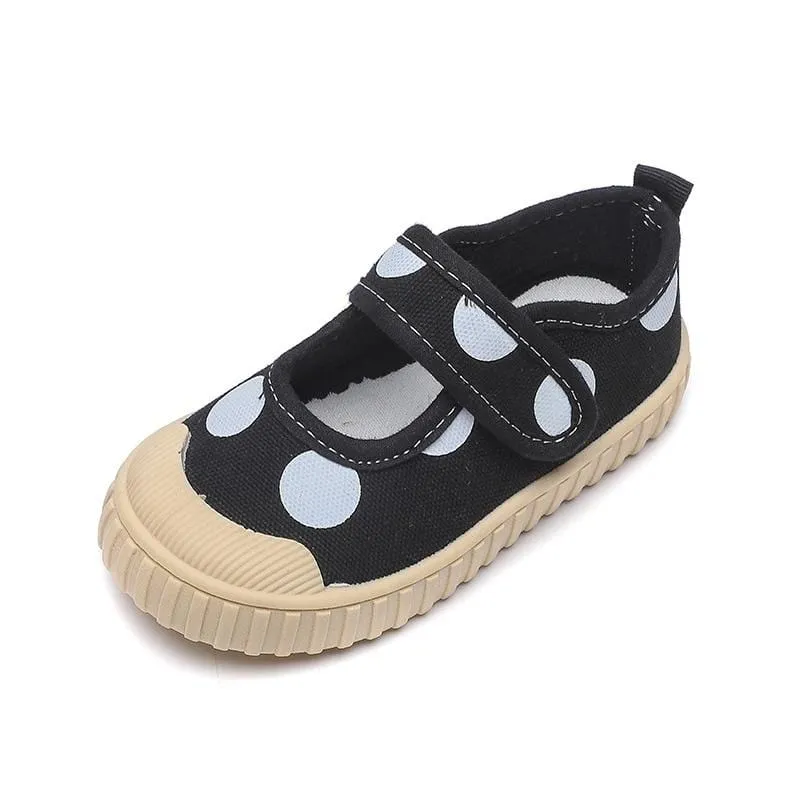 Polka Dot Canvas Casual Shoes