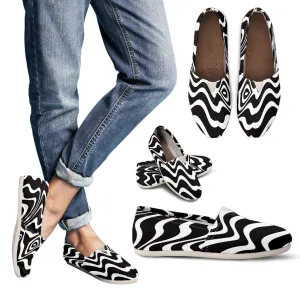 Psychedelic Zebra Women's Casual Shoes