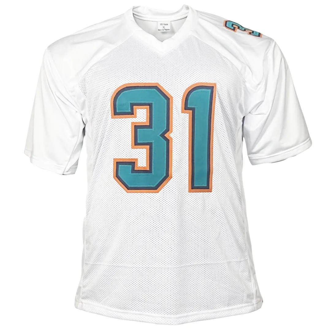 Raheem Mostert Signed Miami White Football Jersey (Beckett)