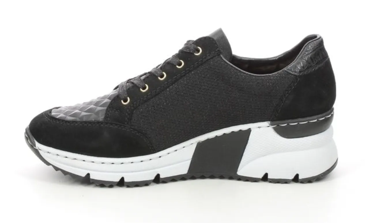 Rieker Womens Fashion Trainers - Black