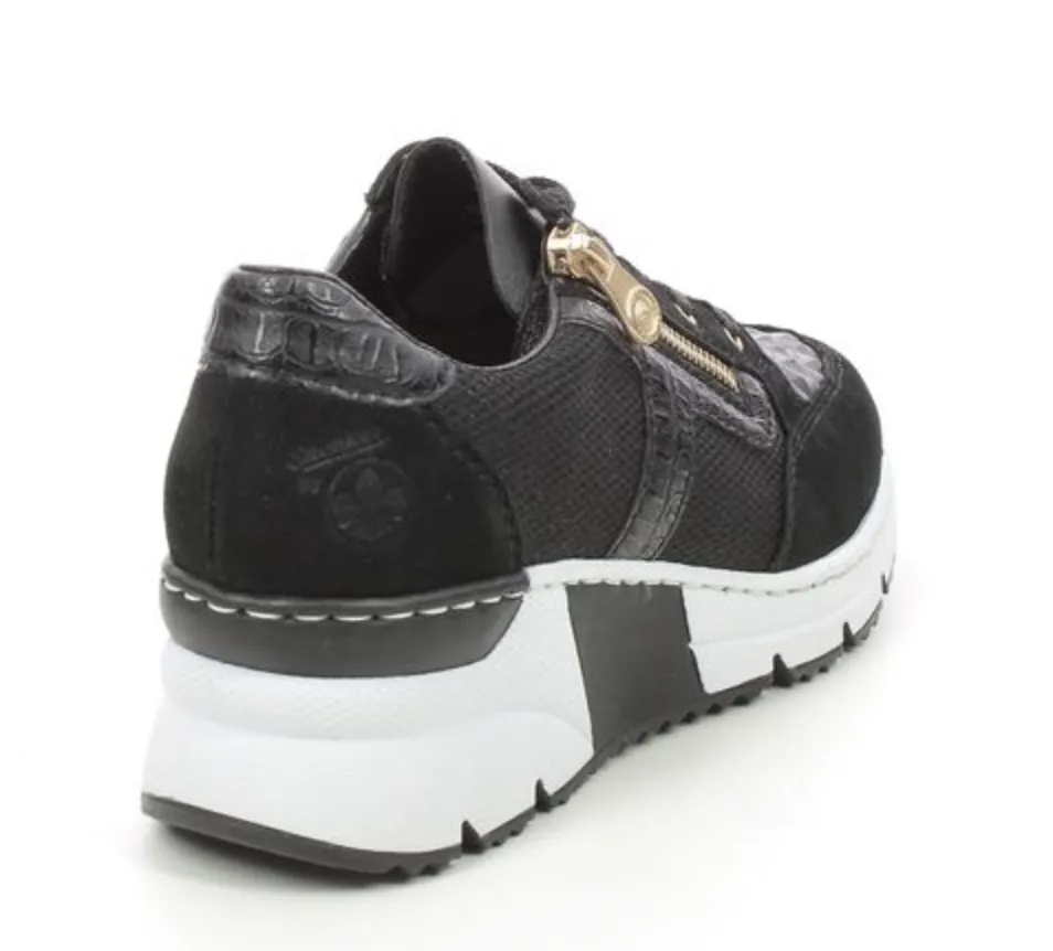 Rieker Womens Fashion Trainers - Black