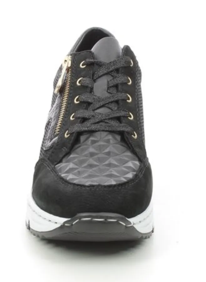 Rieker Womens Fashion Trainers - Black