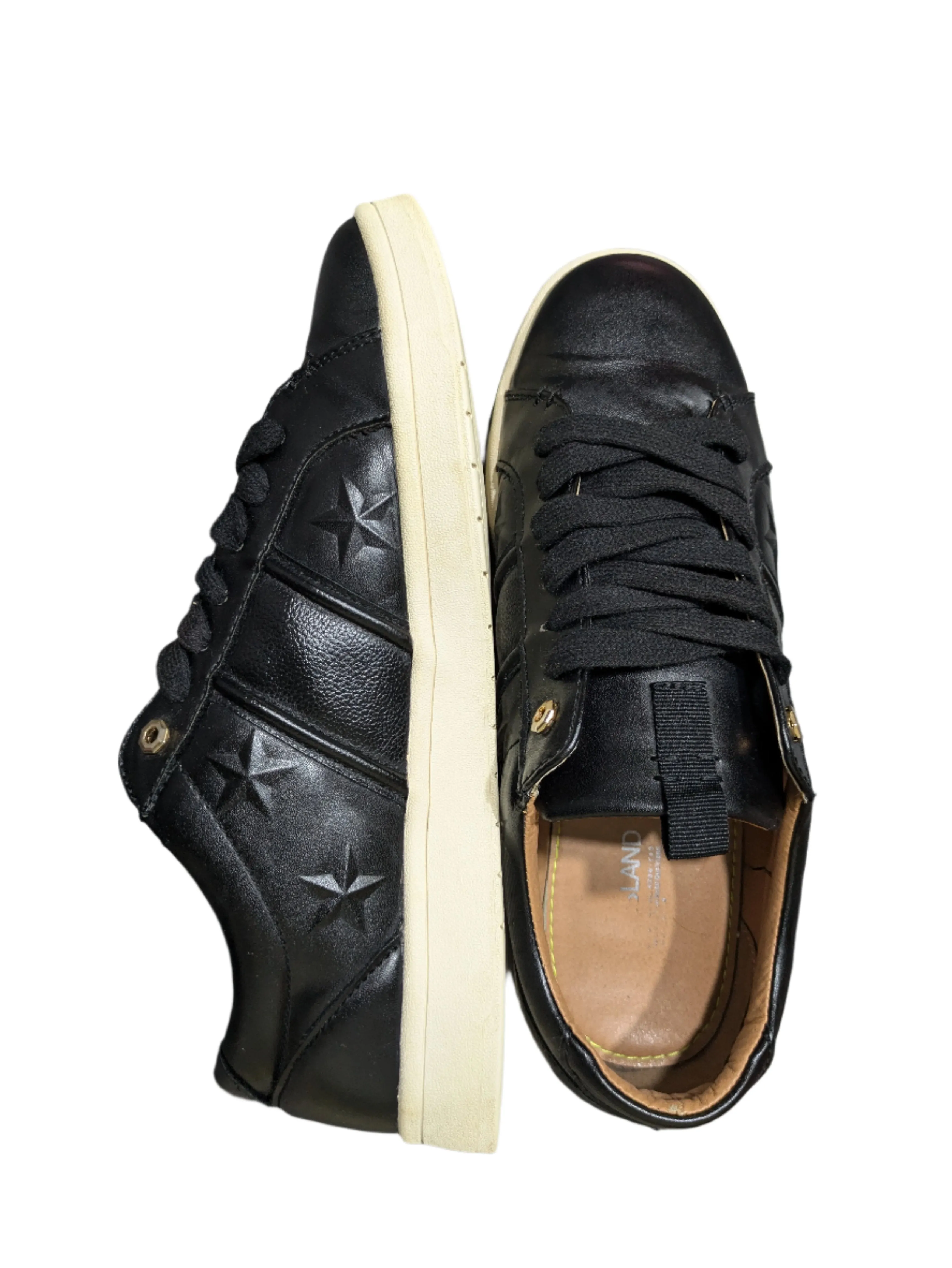 River Island Black Lace-Up Trainers - Men's (Size UK 8 / EU 42 / US 9)