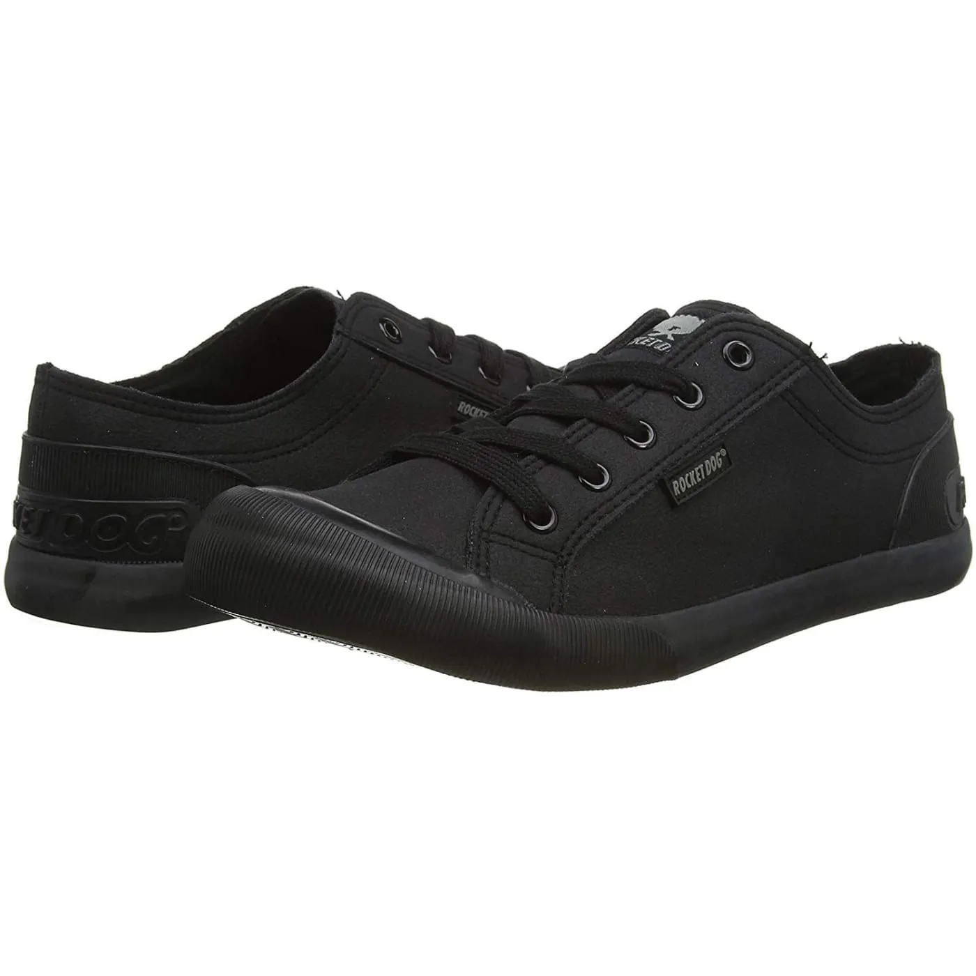 Rocket Dog Jazzin Black Womens Fable Canvas Trainers