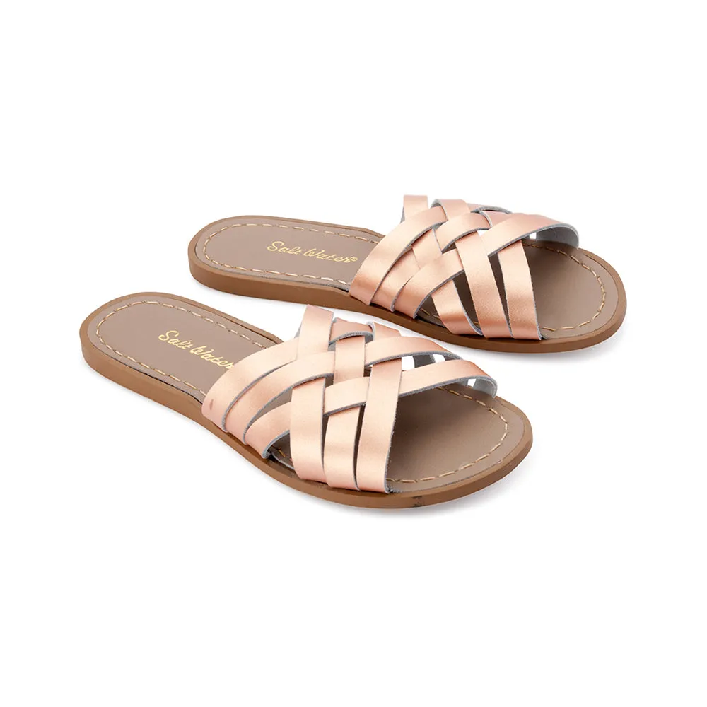 Salt Water Sandals - Adults Retro Slide Rose Gold