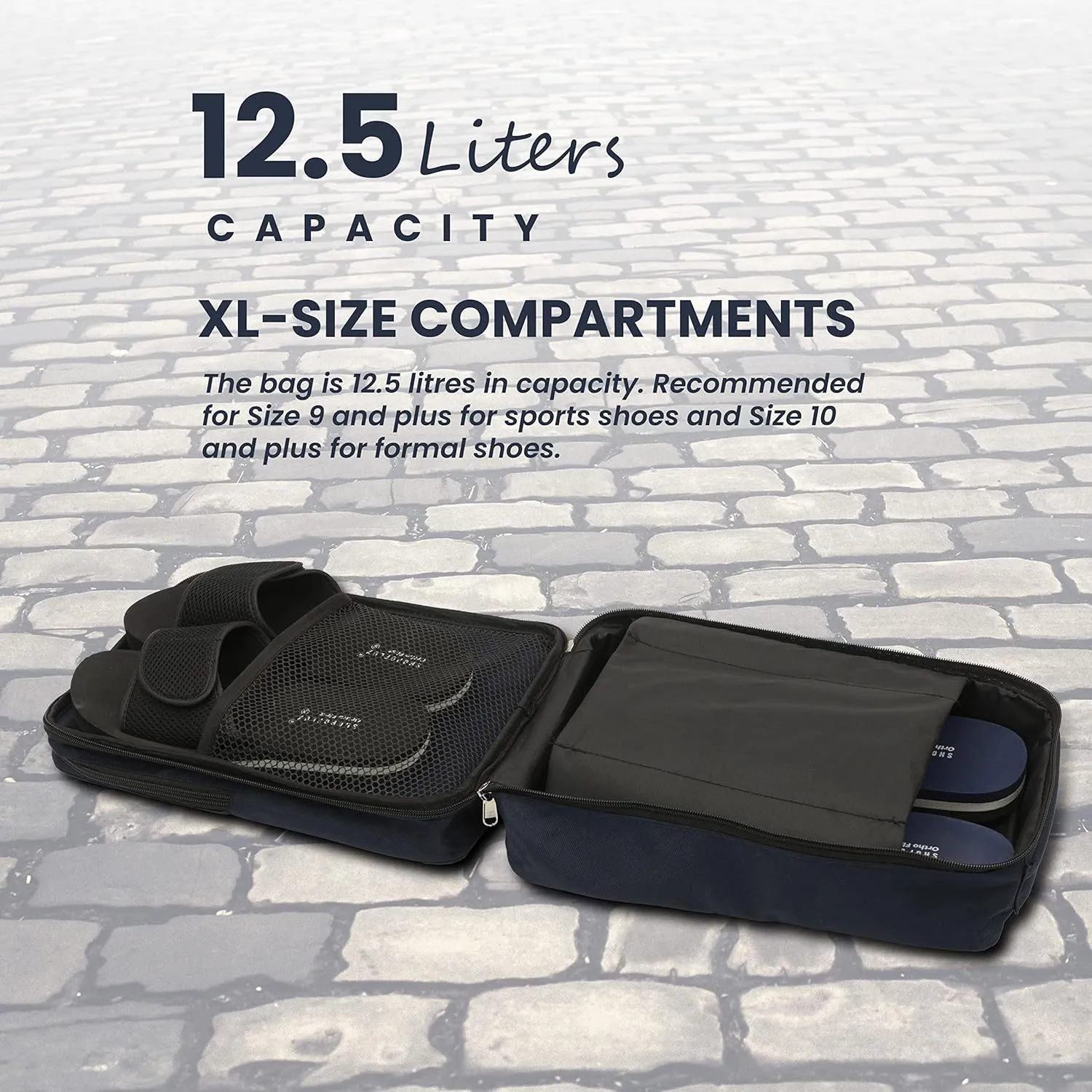 Shopoflux® Shoes Bag for Travel | Footwear Organizer Pouch | Multi-Purpose Portable Foldable Organizer | Travelling Shoe Holder Storage Bag