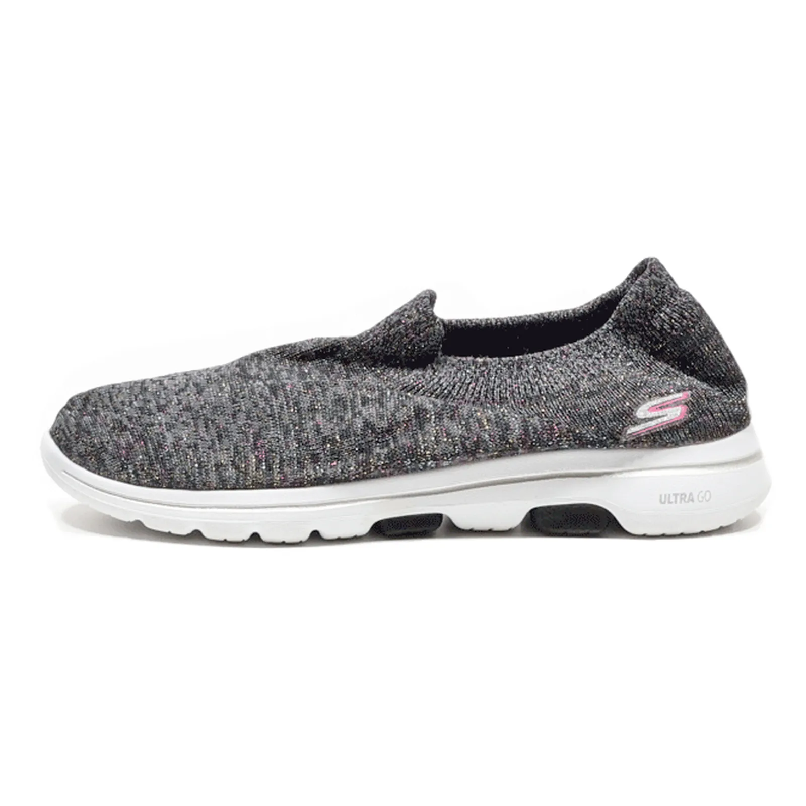 SKECHERS Low Top Trainers Black Synthetic Womens UK 4