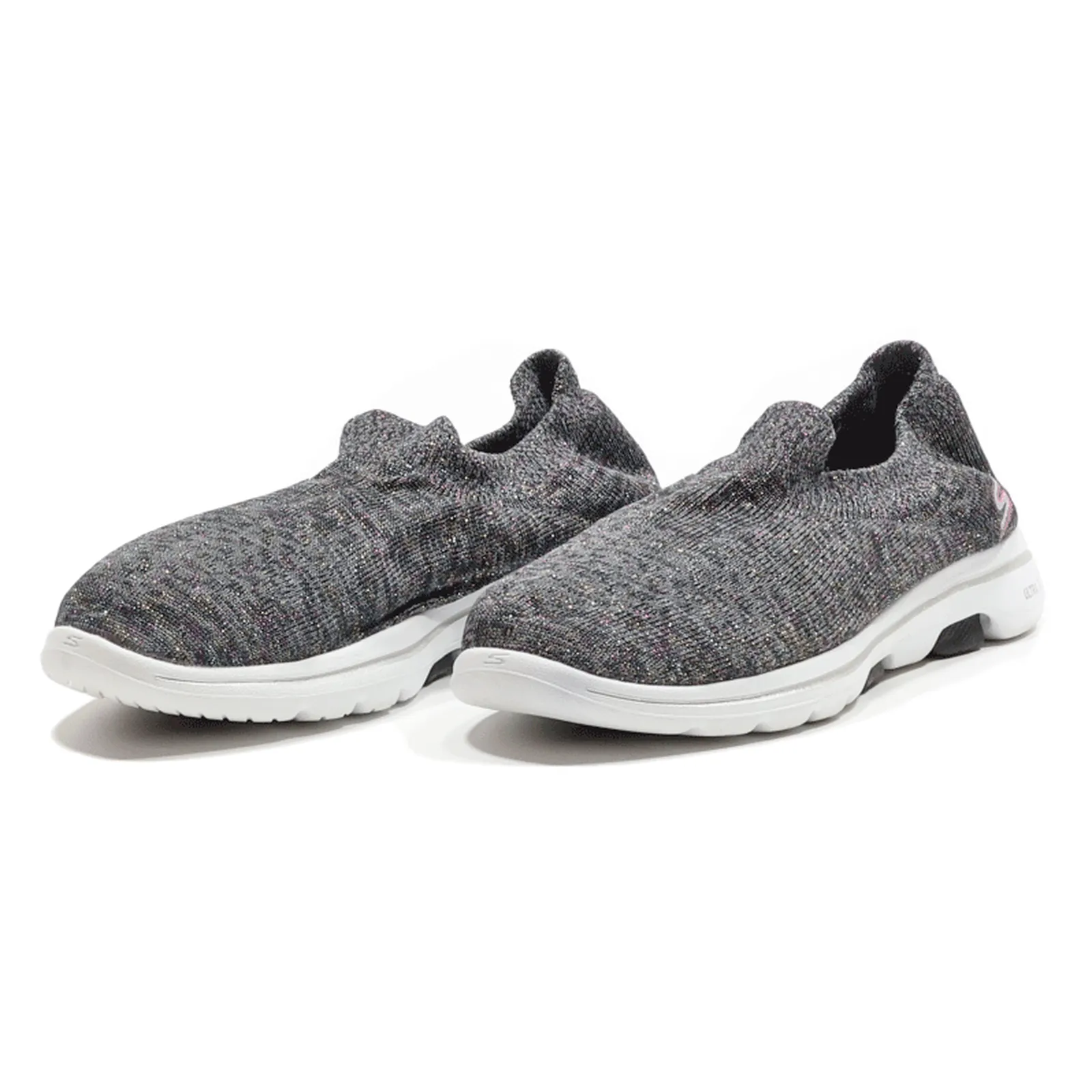 SKECHERS Low Top Trainers Black Synthetic Womens UK 4