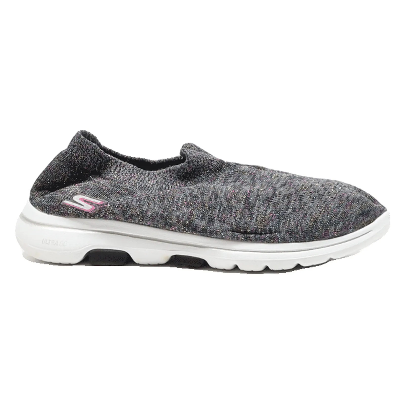 SKECHERS Low Top Trainers Black Synthetic Womens UK 4