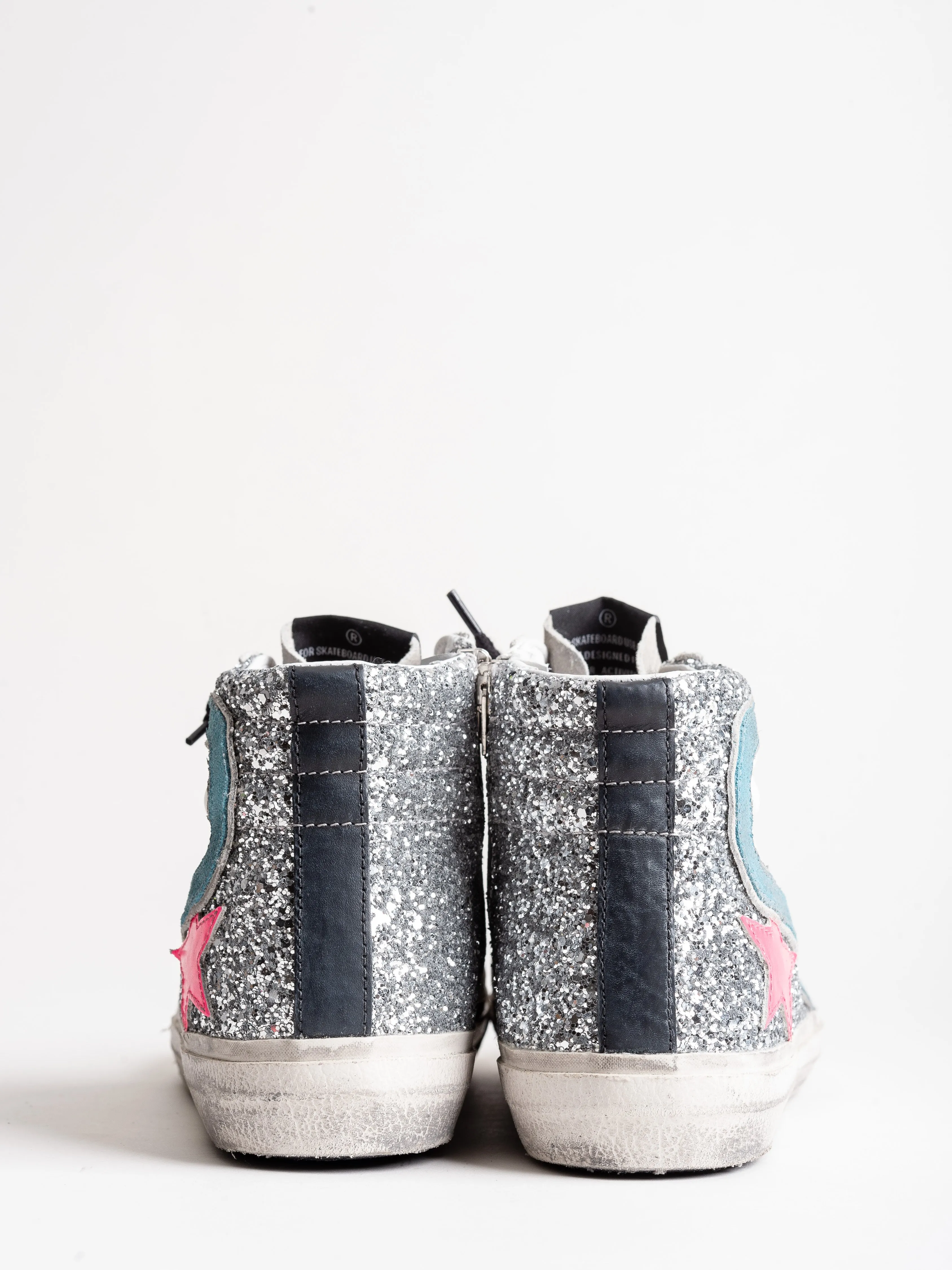 slide sneakers - white leather