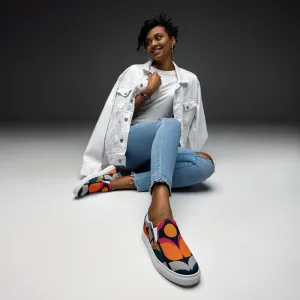 Slip-On Canvas Orange Shoes