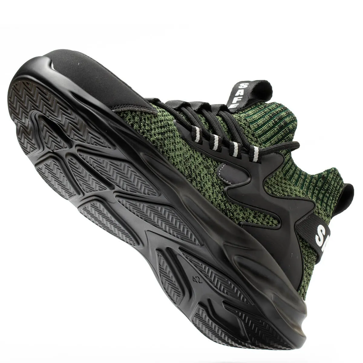 Steel Toe Sneakers for Men Women Indestructible Work Shoes Lightweight Comfortable Safety Sneakers Slip-Resistant Indestructible Composite Toe Shoes for Construction Industrial