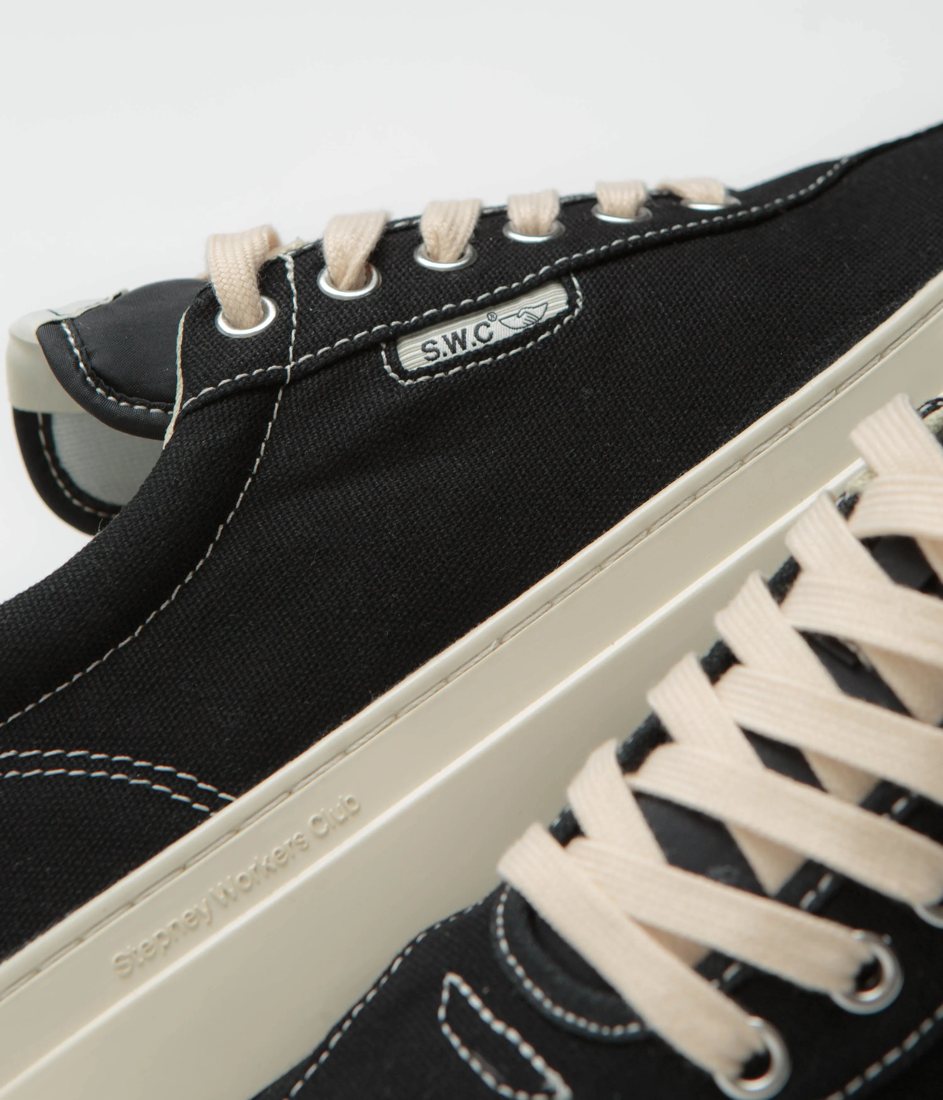 Stepney Workers Club Dellow 02 Cup Canvas Shoes - Black