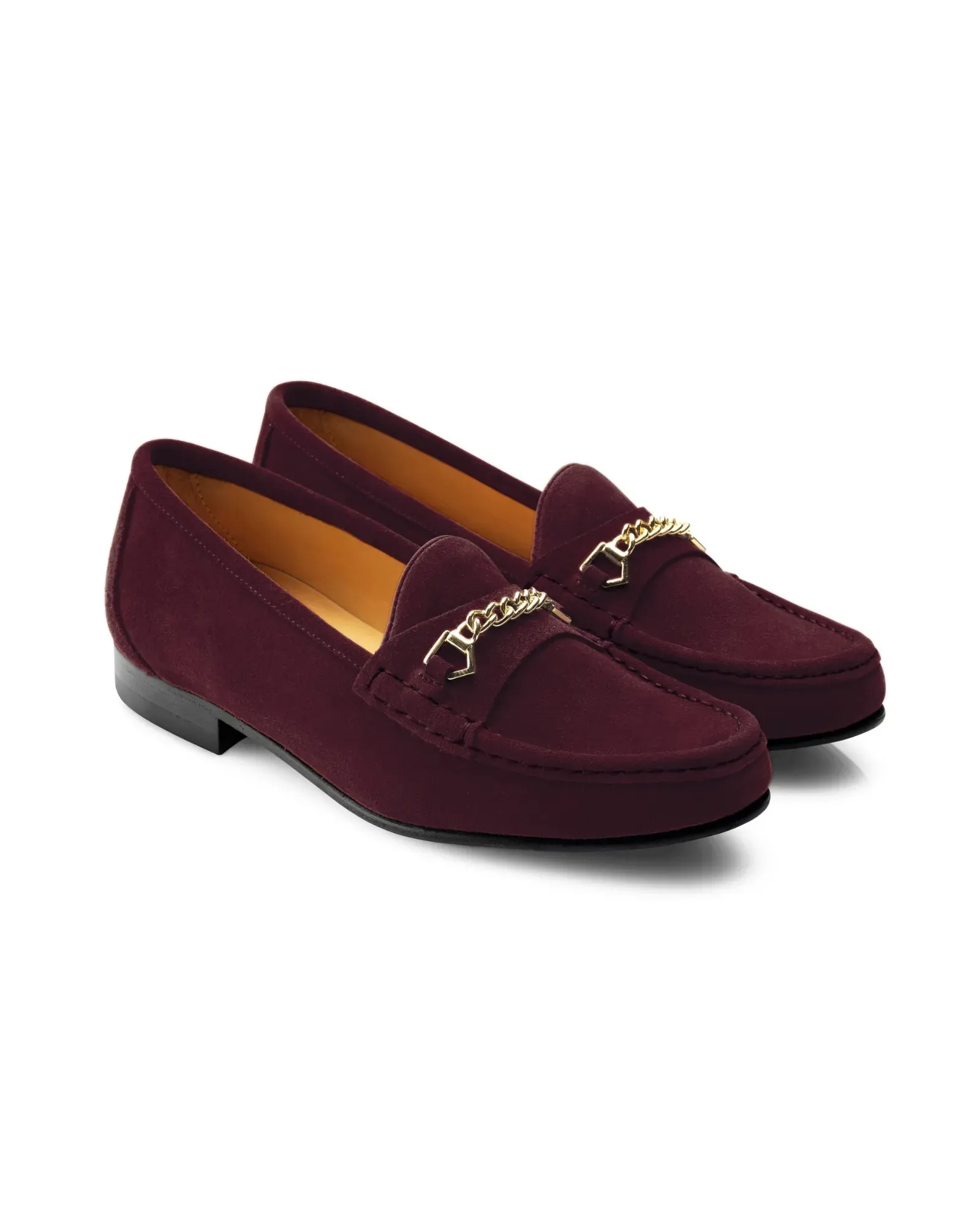 The Apsley Loafer in Plum Suede