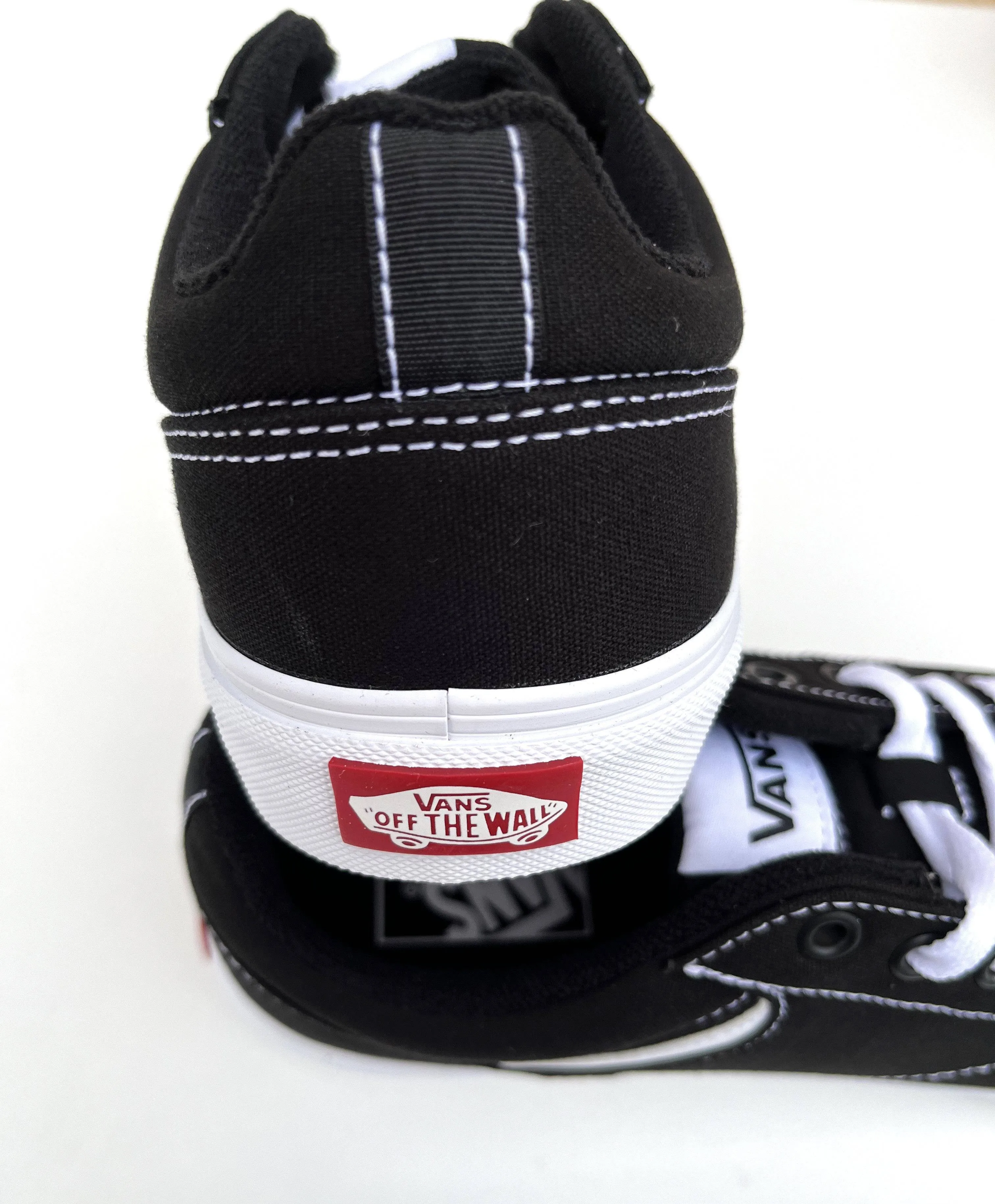 VANS Mens Seldan Canvas Black White-BLACK WHITE