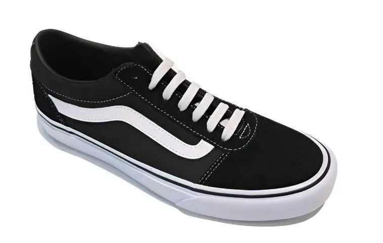 Vans Mens Ward Suede Canvas -BLACK/WHITE