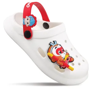 Walkaroo Kids Clogs  - WK347 White