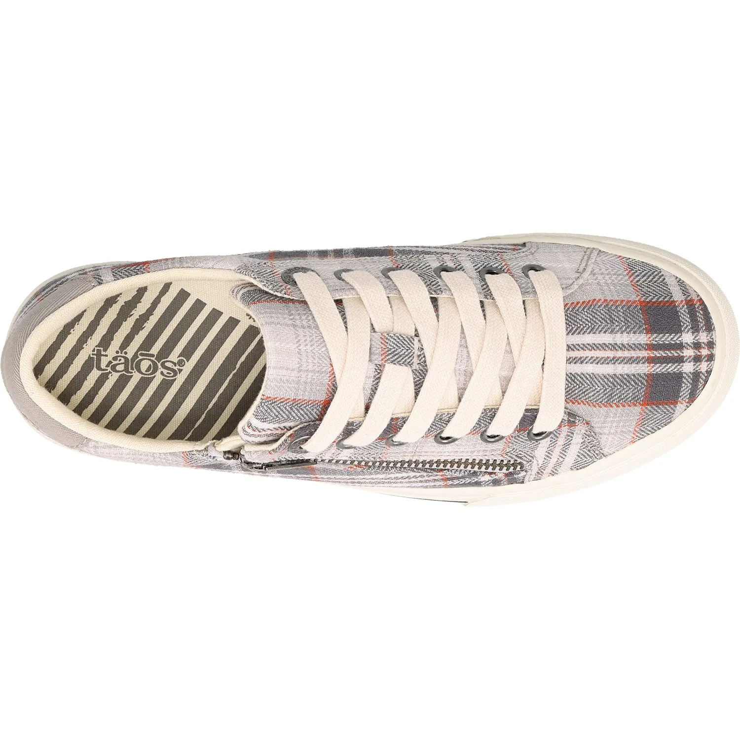 Women's Taos Z Soul Grey Plaid Vintage Canvas
